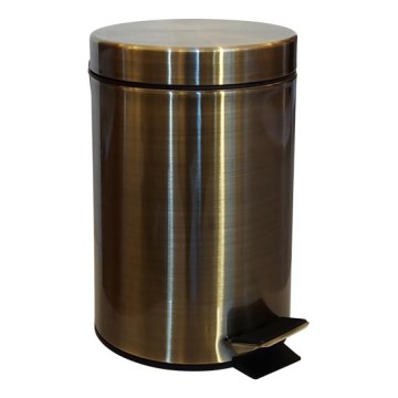 Kôš na odpadky 17x26 cm nerezový/bronzový