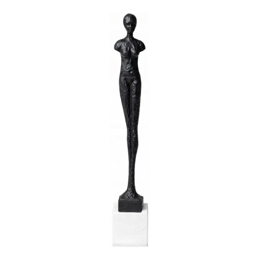 Kovová dekorácia na stôl, 43 cm, čierna