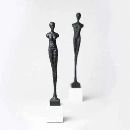 Kovová dekorácia na stôl, 43 cm, čierna