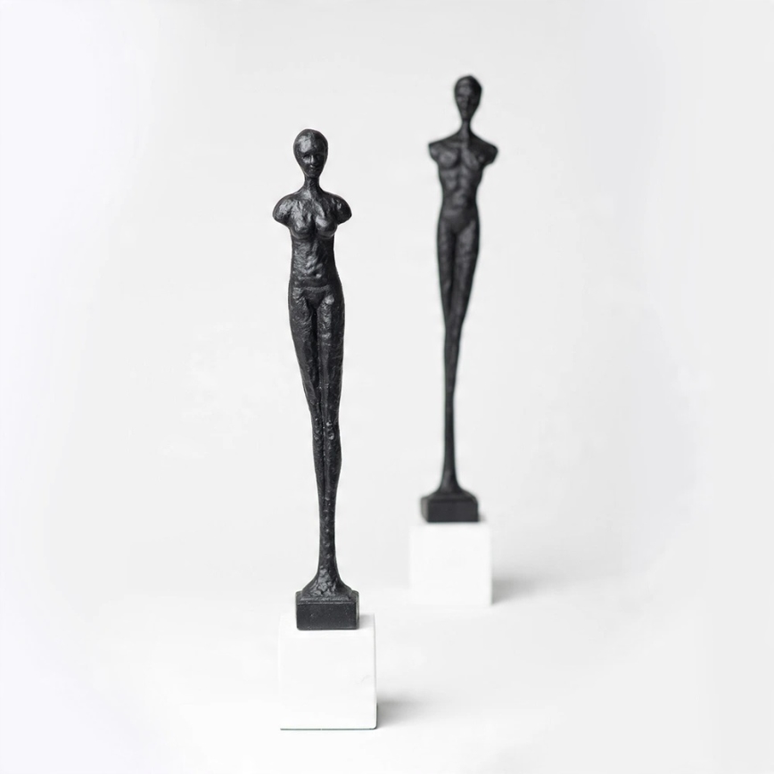 Kovová dekorácia na stôl, 43 cm, čierna
