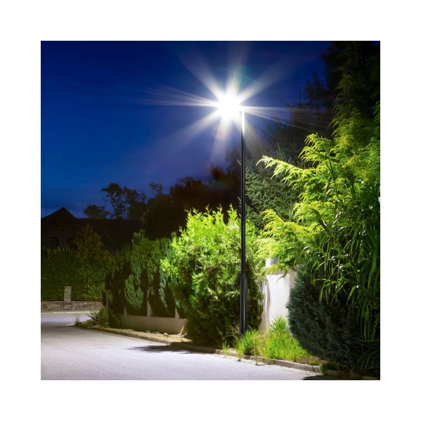 Kovová tyč pre stĺp vonkajšieho osvetlenia BASE, 3 m, čierna