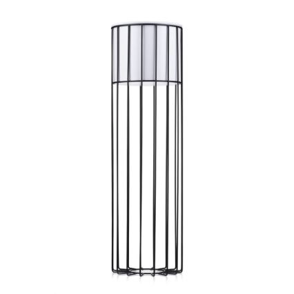 Kovový kvetináč LOFT 70x20 cm čierna/biela