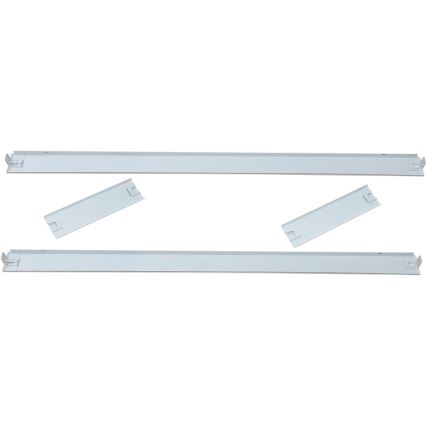 Kovový rám pre inštaláciu LED panelov STELLA 120x30 cm biely