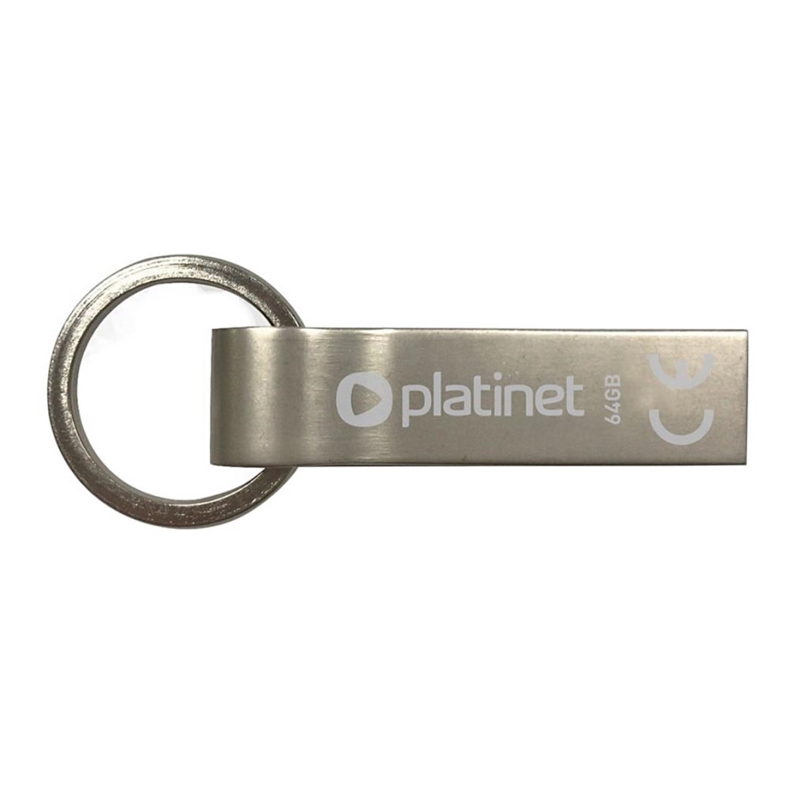 Kovový vodeodolný Flash Disk USB 64GB matný chróm