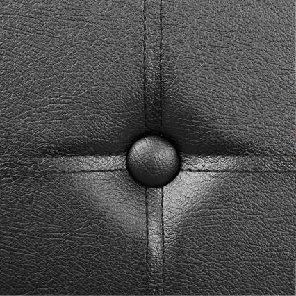 Kožená lavica SULTAN čierna