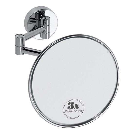 Kozmetické zrkadlo 14x14 cm strieborné