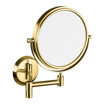 Kozmetické zrkadlo 18x25 cm nerez/zlaté