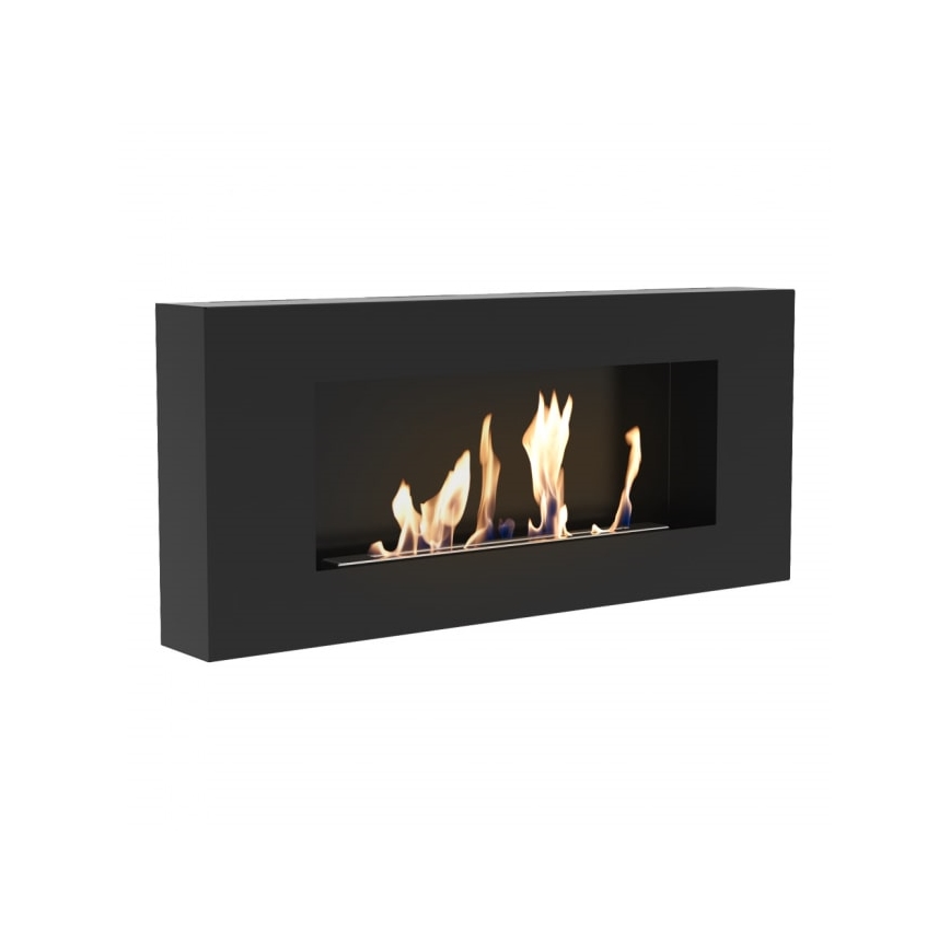 Kratki - Nástenný BIO krb 40x90 cm 1,5kW čierna