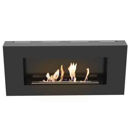 Kratki - Nástenný BIO krb 40x90 cm 1,5kW čierna