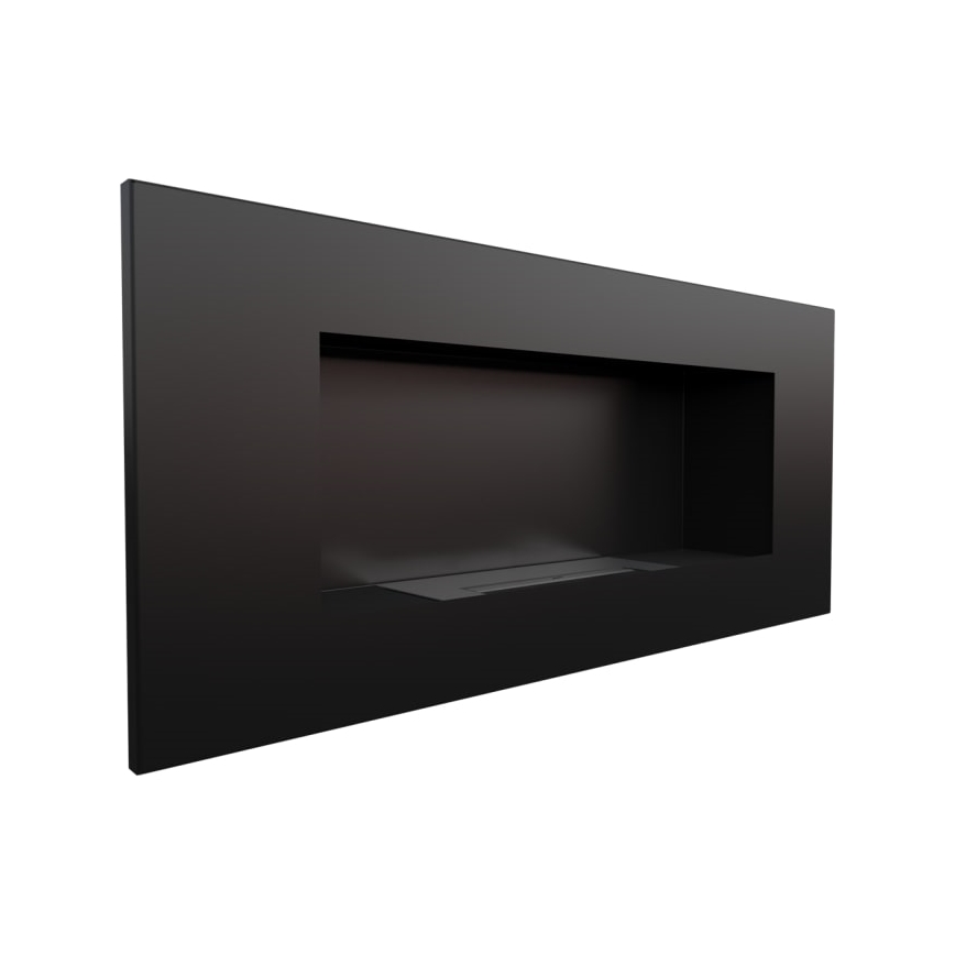Kratki - Vstavaný BIO krb 40x90 cm 2kW čierna