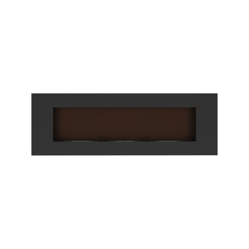 Kratki - Vstavaný BIO krb 40x120 cm 3x1,1kW čierna