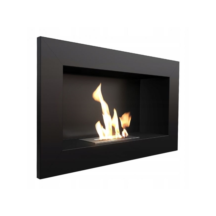 Kratki - Vstavaný BIO krb 37,4x64,8 cm 1kW čierna