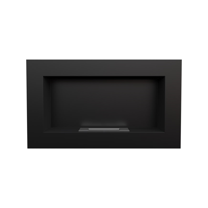 Kratki - Vstavaný BIO krb 37,4x64,8 cm 1kW čierna