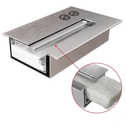 Kratki - Vstavaný BIO krb 65x180 cm 3x2,5kW lesklý chróm
