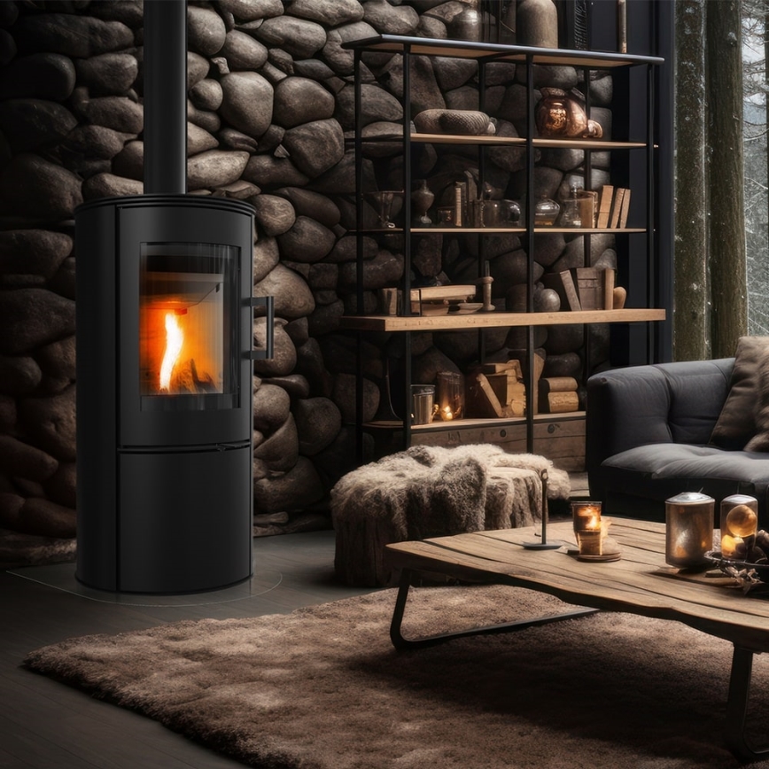 Kratki - Krbové oceľové kachle 8kW 150mm