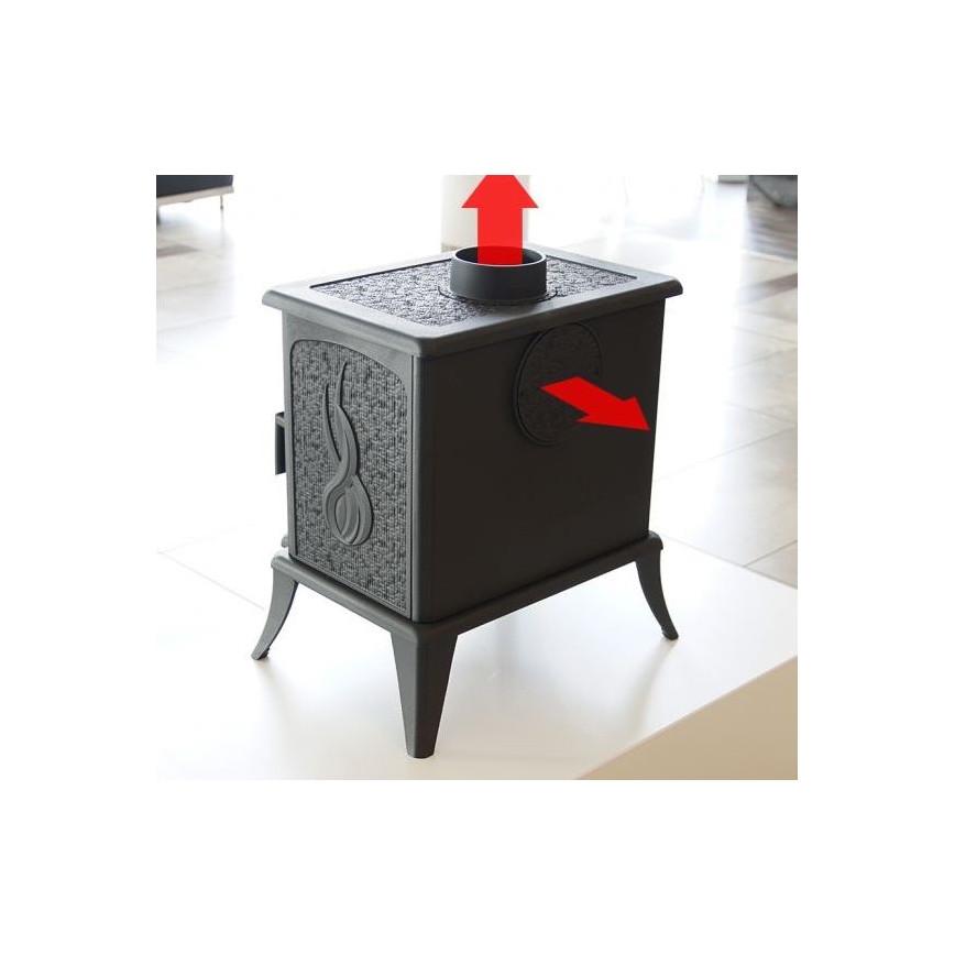 Kratki - Krbové liatinové kachle 5kW 130mm