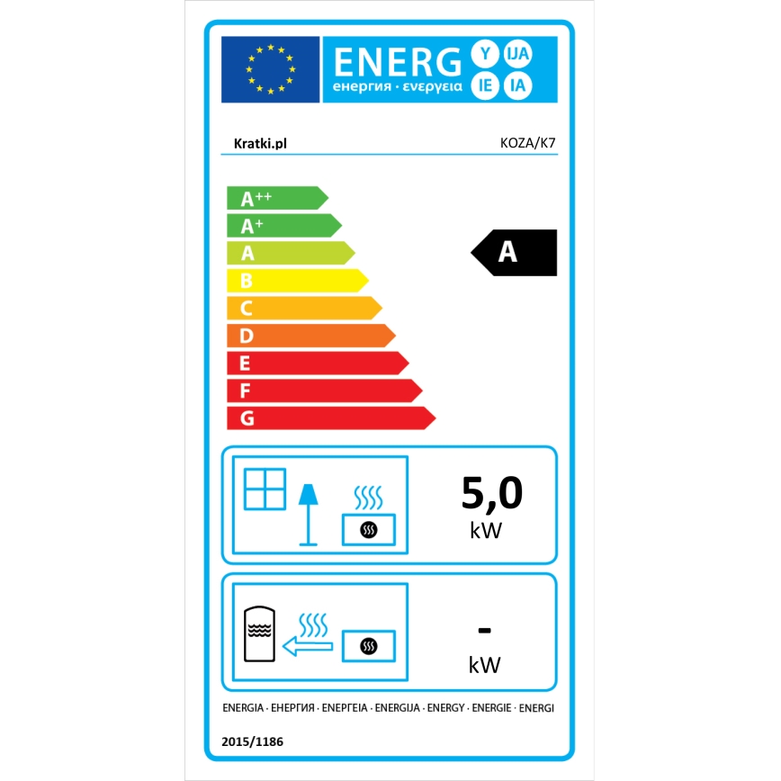 Kratki - Krbové liatinové kachle 5kW 130mm