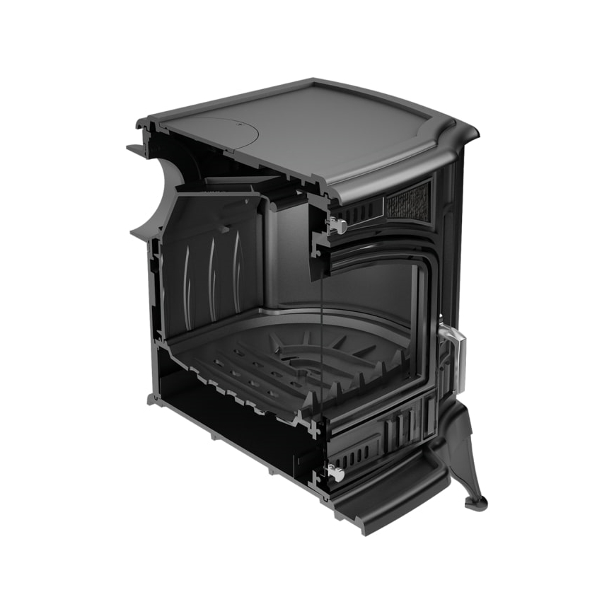 Kratki - Krbové liatinové kachle 10kW 150mm