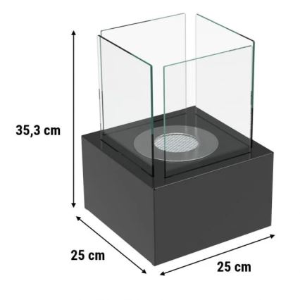 Kratki - BIO krb 35,3x25 cm 1kW čierna