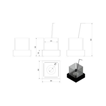 Kratki - BIO krb 30,3x30 cm 1kW biela