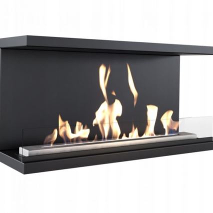 Kratki - Vstavaný biokrb 50x100 cm 3,5 kW čierny