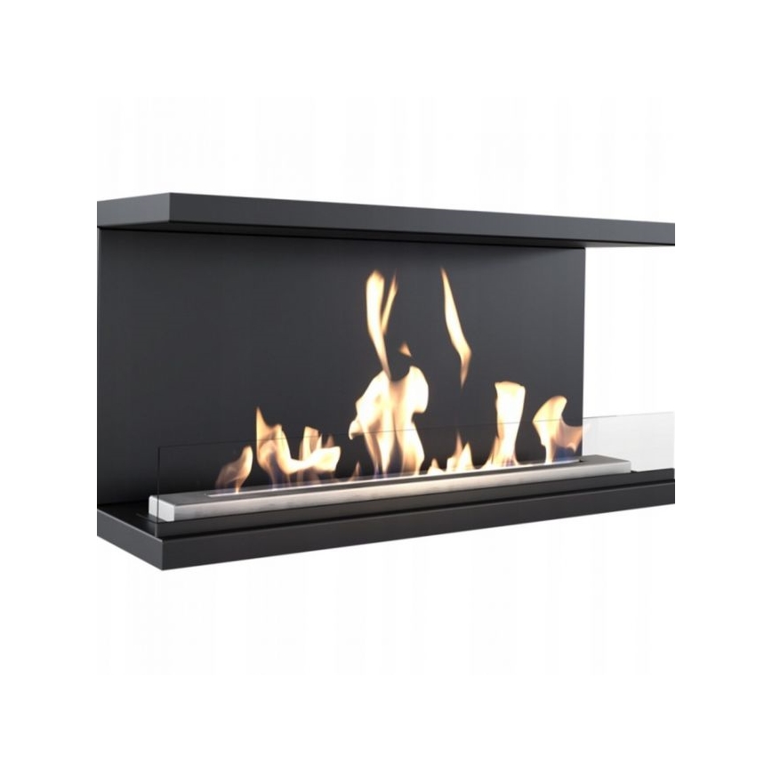 Kratki - Vstavaný biokrb 50x100 cm 3,5 kW čierny