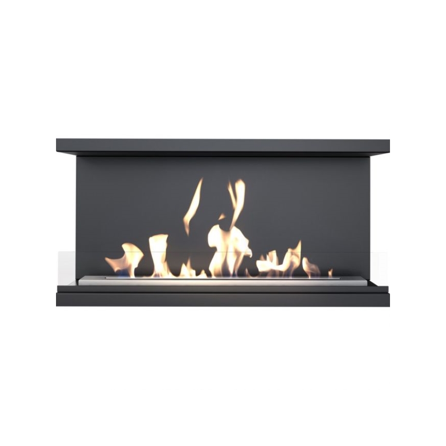 Kratki - Vstavaný biokrb 50x100 cm 3,5 kW čierny