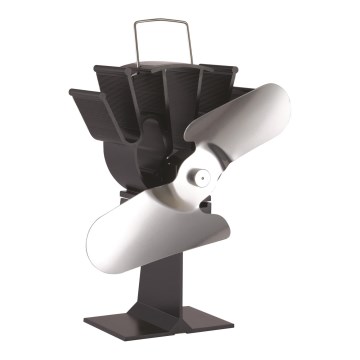Krbový ventilátor 19,3x20,5 cm antracit/lesklý chróm
