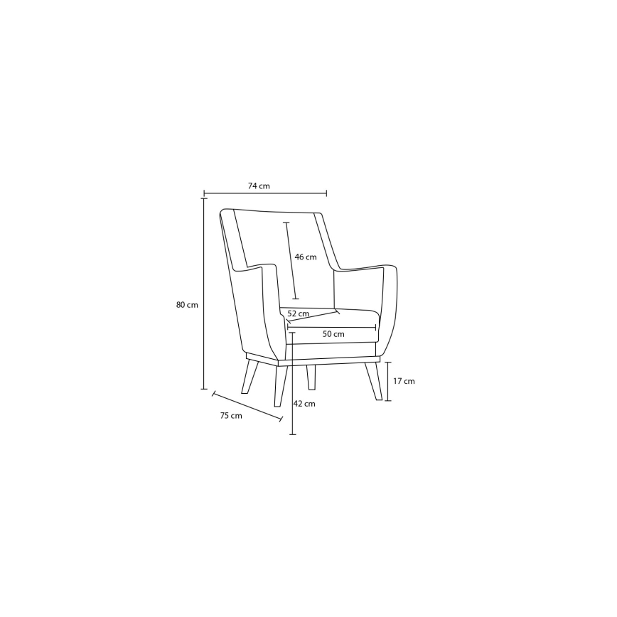 Kreslo NUPI antracit