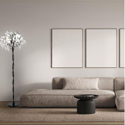 Krištáľová stojacia lampa 5xG9/40W/230V čierna