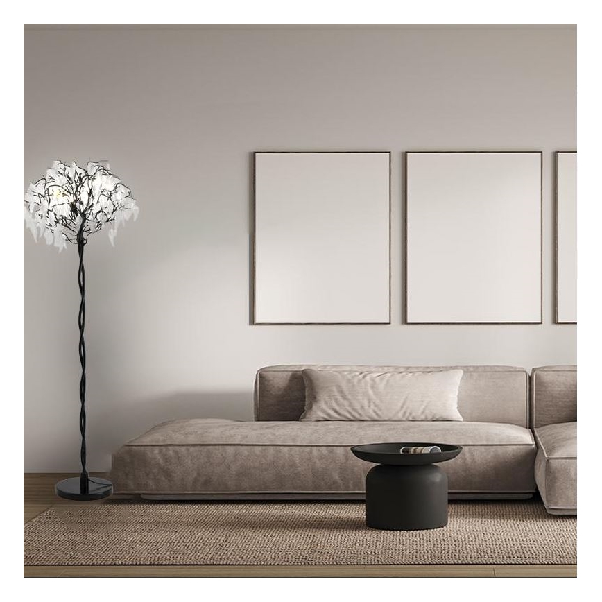 Krištáľová stojacia lampa 5xG9/40W/230V čierna