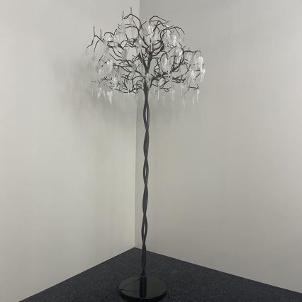 Krištáľová stojacia lampa 5xG9/40W/230V čierna