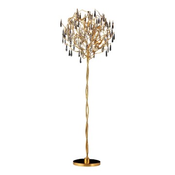 Krištáľová stojacia lampa 5xG9/40W/230V zlatá