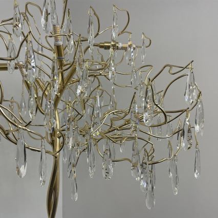 Krištáľová stojacia lampa 5xG9/40W/230V zlatá
