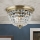 Krištáľové stropné svietidlo PLAFOND 3xE27/40W/230V pr. 35 cm bronz
