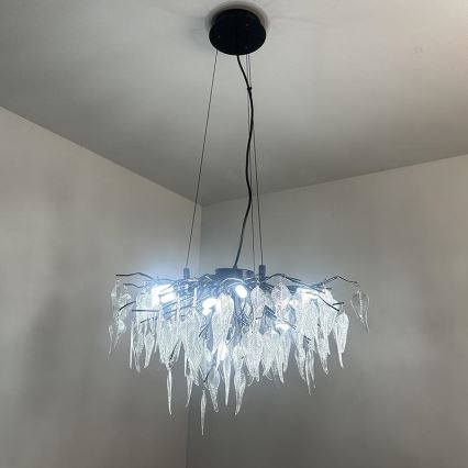 Krištáľový luster na lanku 10xG9/40W/230V čierna