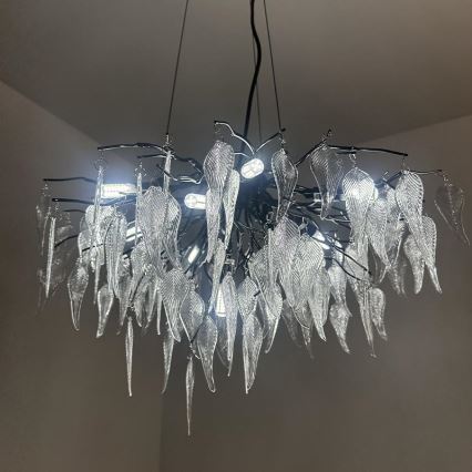 Krištáľový luster na lanku 10xG9/40W/230V čierna