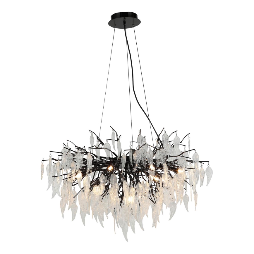 Krištáľový luster na lanku 12xG9/40W/230V čierna