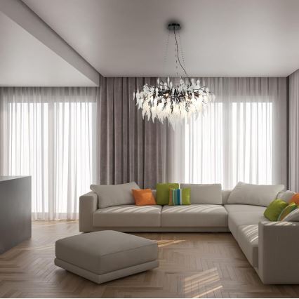 Krištáľový luster na lanku 12xG9/40W/230V čierna