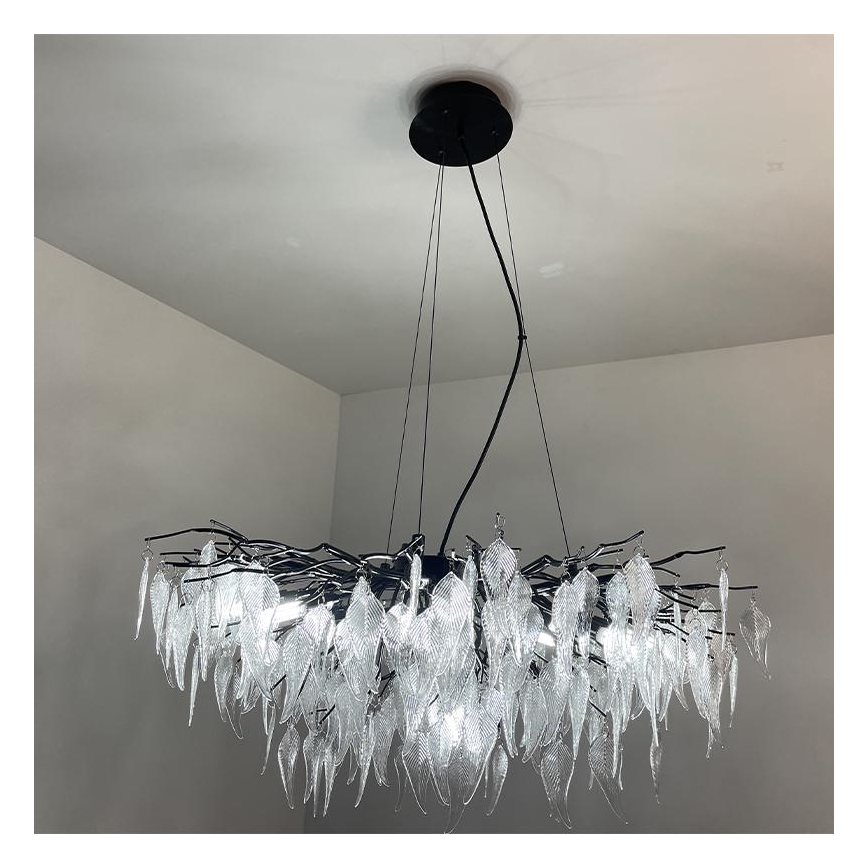 Krištáľový luster na lanku 12xG9/40W/230V čierna