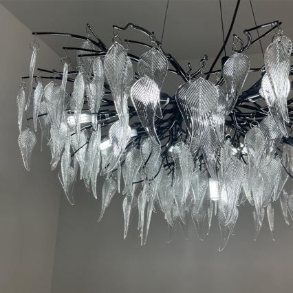 Krištáľový luster na lanku 12xG9/40W/230V čierna