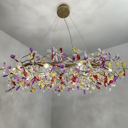 Krištáľový luster na lanku 16xG9/40W/230V pestrofarebná