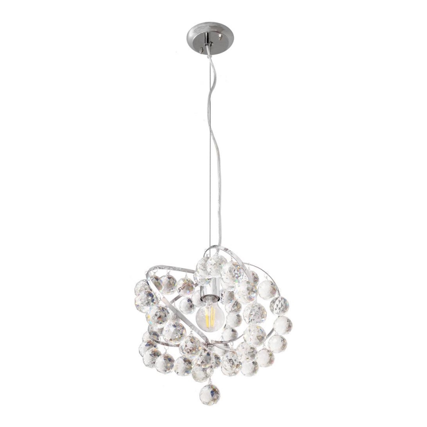 Krištáľový luster na lanku VIOLETA 1xE27/15W/230V
