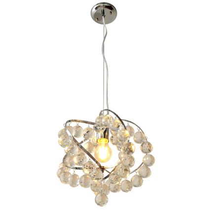 Krištáľový luster na lanku VIOLETA 1xE27/15W/230V