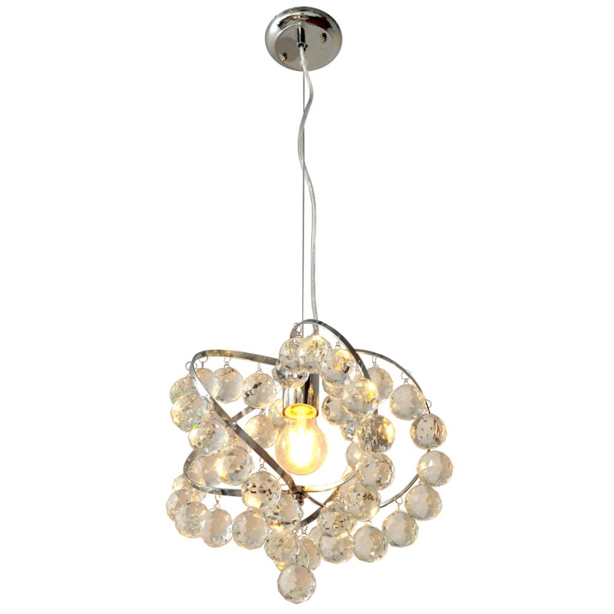 Krištáľový luster na lanku VIOLETA 1xE27/15W/230V
