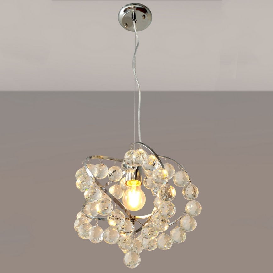 Krištáľový luster na lanku VIOLETA 1xE27/15W/230V