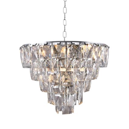Krištáľový luster na reťazi CHELSEA 6xE14/40W/230V