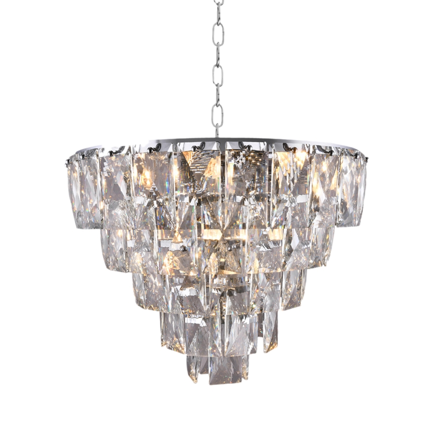Krištáľový luster na reťazi CHELSEA 6xE14/40W/230V