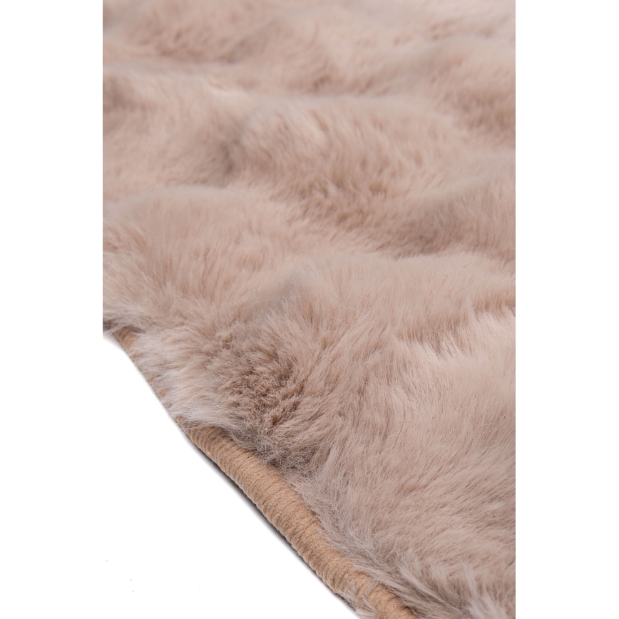 Kruhový koberec RABBIT BUBBLE 160 cm béžový