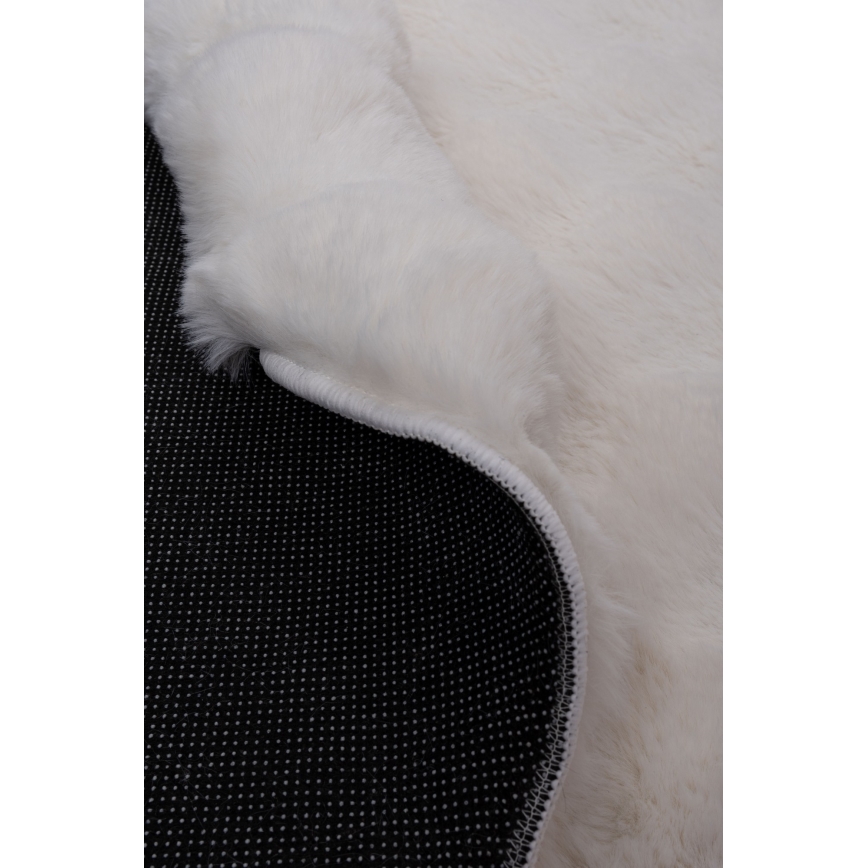 Kruhový koberec RABBIT BUBBLE 160 cm krémový